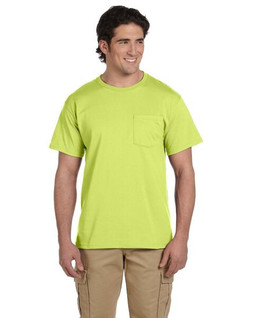 Jerzees 29P - T-shirt Résistant avec Poche et Col Renforcé