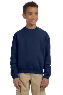 Jerzees 562B - Youth 8 oz., 50/50 NuBlend® Fleece Crew