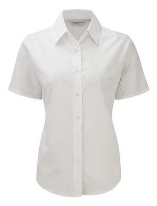 Russell Collection R-933F-0 - Camicia donna Oxford maniche corte