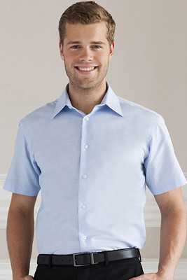 Russell Europe R-923M-0 - Tailored Oxford Short Sleeve Shirt with Easy Care