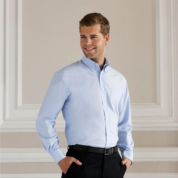 Russell Collection R-932M-0 - Camisa Homem R932M Oxford Clássica M. Comprida