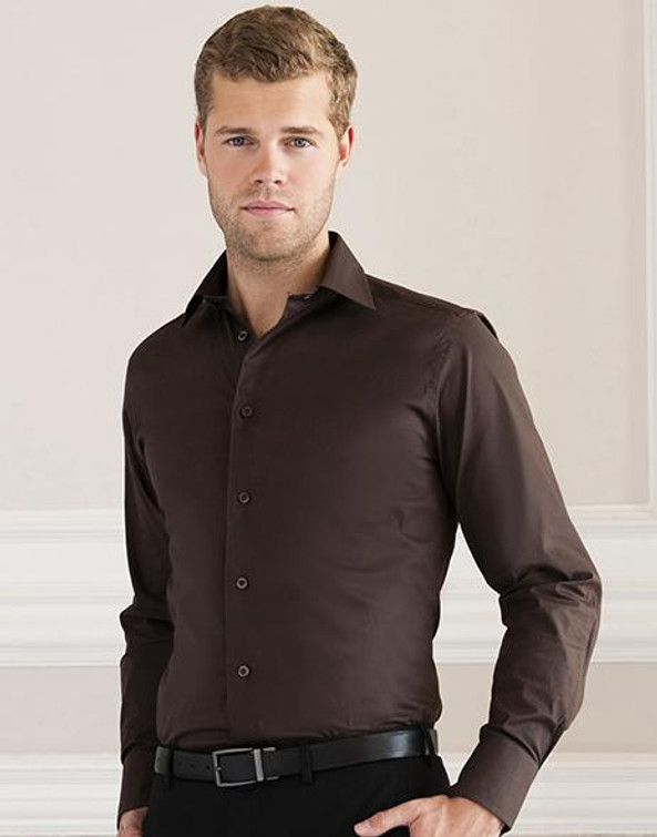 Russell Europe R-946M-0 - Fitted Longsleeve Stretch Shirt