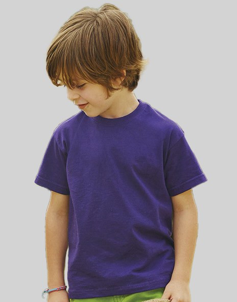Fruit of the Loom 61-033-0 - T-skjorte for barn 100% bomullsverdivekt