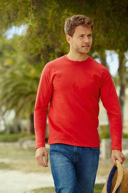 Fruit of the Loom 61-038-0 - T-Shirt Homme Manches Longues 100% Coton
