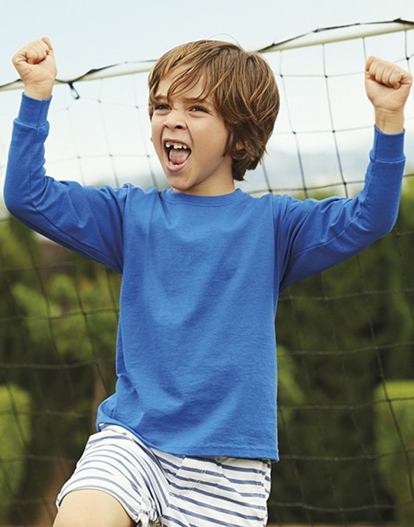 Fruit of the Loom 61-007-0 - Premium Kids Long Sleeve Cotton Tee