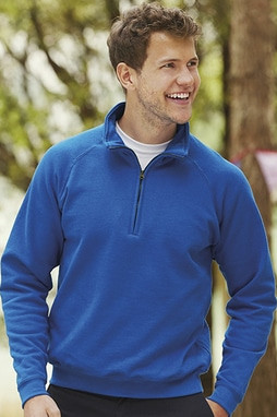 Fruit of the Loom 62-114-0 - Zip Neck Sweat