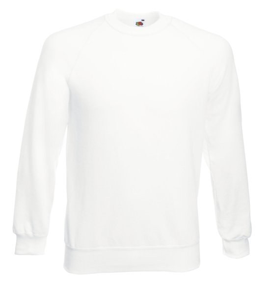 Fruit of the Loom 62-202-0 - Set-In Sweat - White | Wordans UK