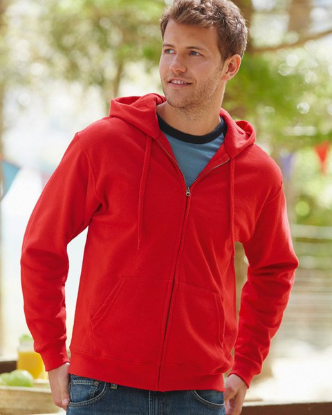 Fruit of the Loom 62-062-0 - Komfortabler Kapuzen-Sweatjacke für Alltag und Freizeit