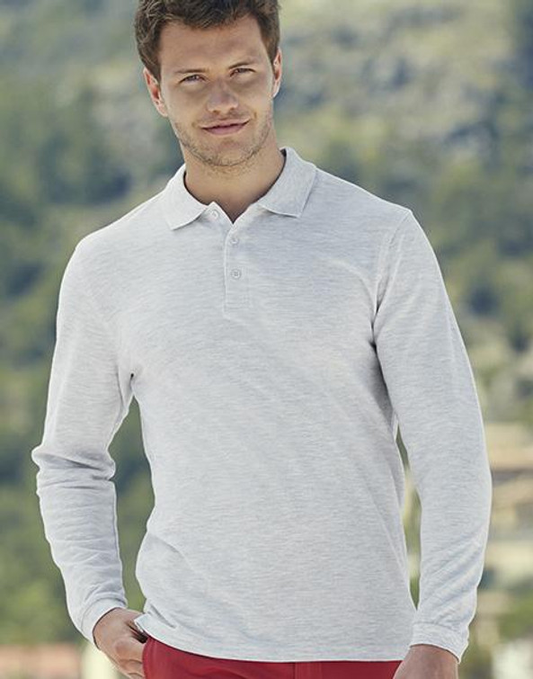 Fruit of the Loom 63-310-0 - Ultra Soft Cotton Long Sleeve Polo Shirt