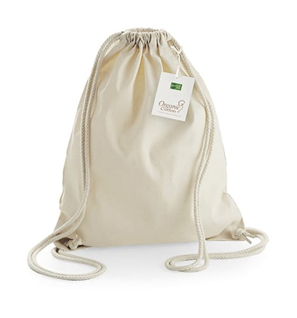 Westford mill W810 - Eco-Friendly Organic Cotton Gym Drawstring Bag