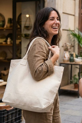 Quadra QD26 - Kestävä Puuvillainen Canvas Laukku