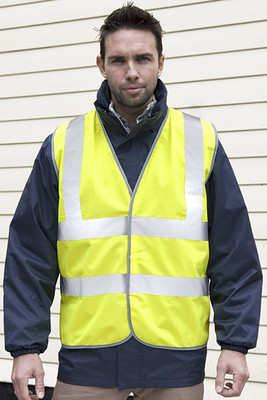 Result R201X - High Visibility Safety Vest with Reflective Stripes