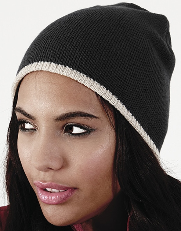 Beechfield B44c - Two-Tone Beanie Knitted Hat