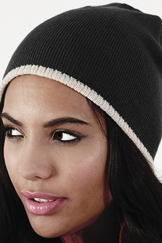 Beechfield B44c - Two-Tone Beanie Knitted Hat