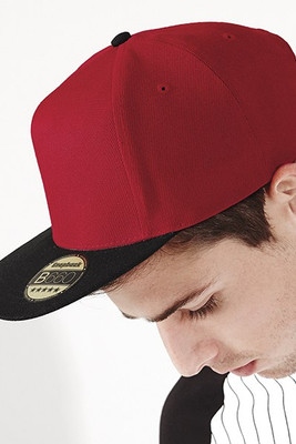 Beechfield B660 - Retro Style Flat Peak Snapback Cap