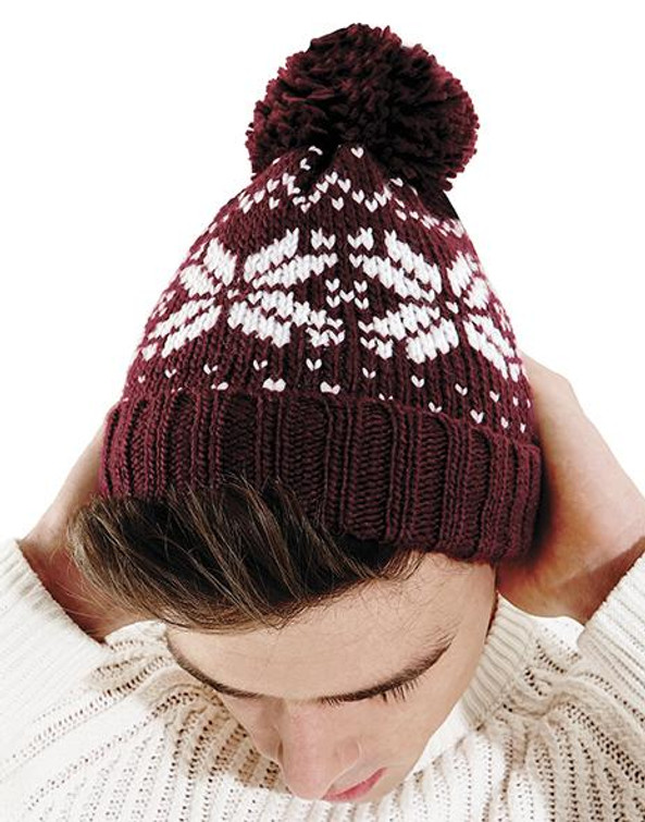 Beechfield B456 - Fair Isle Snowstar Beanie