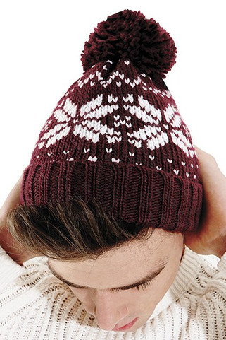 Beechfield B456 - Fair Isle Snowstar Beanie