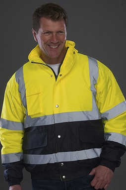 Yoko HVP218 - Hi-Vis 2-Tone Bomber Jacket