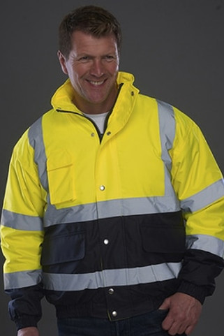 Yoko HVP218 - Hi-Vis 2-Tone Bomber Jacket