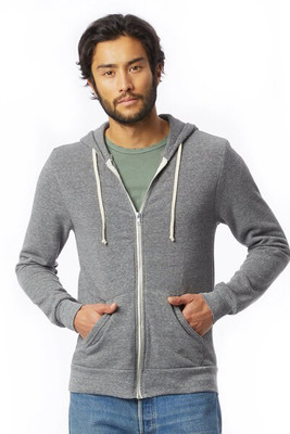 Alternative AA9590 - Hoodie Écologique à Fermeture Éclair Complète