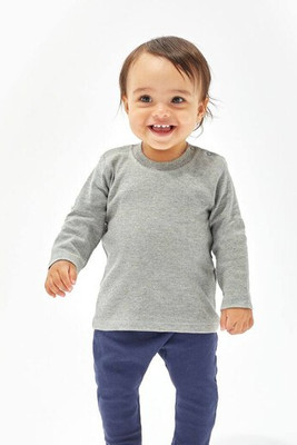 Babybugz BZ011 - Cozy Cotton Baby Long Sleeve Tee with Easy Poppers