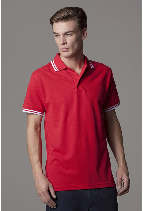 Kustom Kit KK409 - Premium Comfort Tipped Collar Polo Shirt