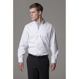 Kustom Kit KK190 - Contrast premium Oxford shirt (button down collar) long sleeve