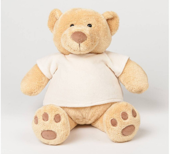 Mumbles MM021 - Knuffelbeer in Honingkleurige Velours T-shirt