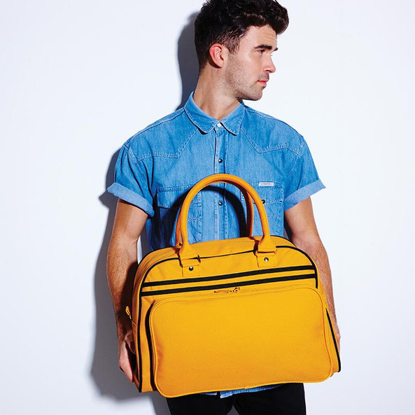 BagBase BG075 - Vintage Style Multi-Pocket Bowling Tote Bag