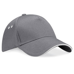 Beechfield BC15C - Casquette Contrastée 5 Panneaux avec Visière Sandwich