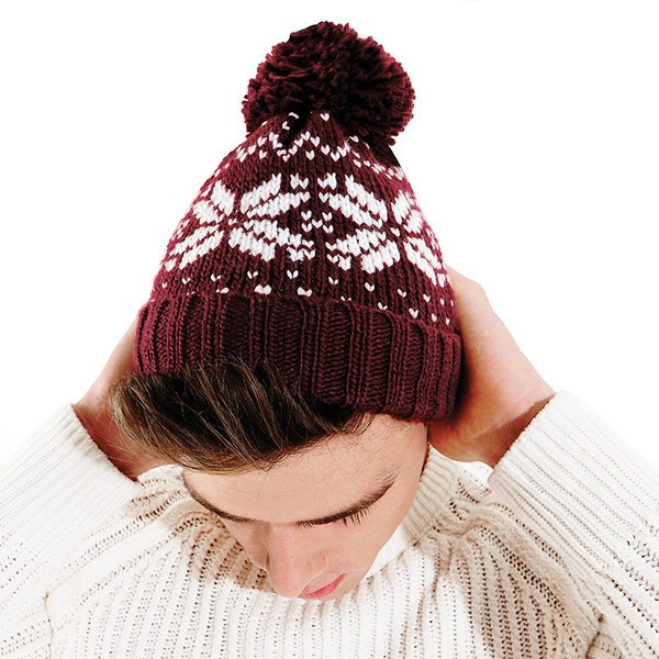 Beechfield BC456 - Fair Isle Snowstar -hue