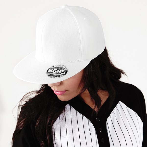 Beechfield BC665 - Trendy Elastic Flat Peak Cap for Urban Style