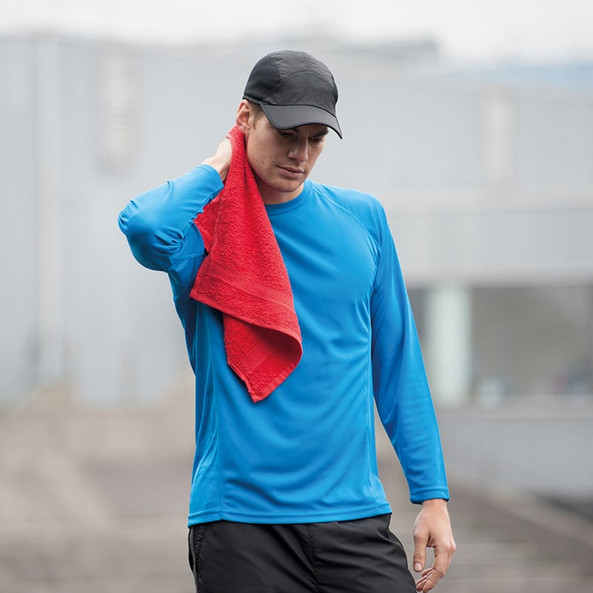 Towel city TC002 - Premium Herringbone Gym Towel with Hanging Loop