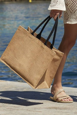 Westford mill WM407 - Klassieke Jute Shopper