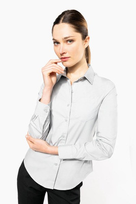 Kariban K542 - LADIES' LONG SLEEVE EASY CARE COTTON POPLIN SHIRT