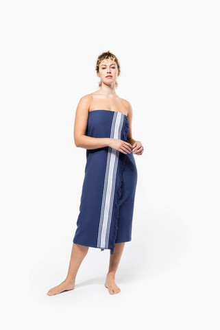 Kariban K128 - Serviette Fouta en Coton avec Franges Élégantes