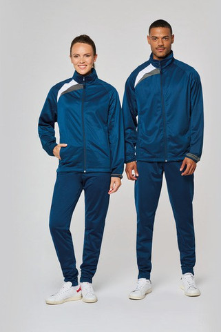ProAct PA306 - Polyester Contrast Panel Zip-Up Track Jacket