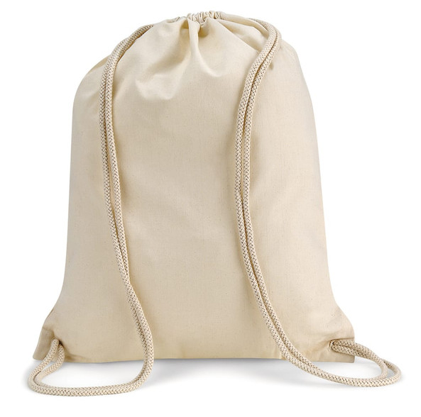 Westford mill W110 - Eco-Friendly Cotton Drawstring Gym Bag 12L