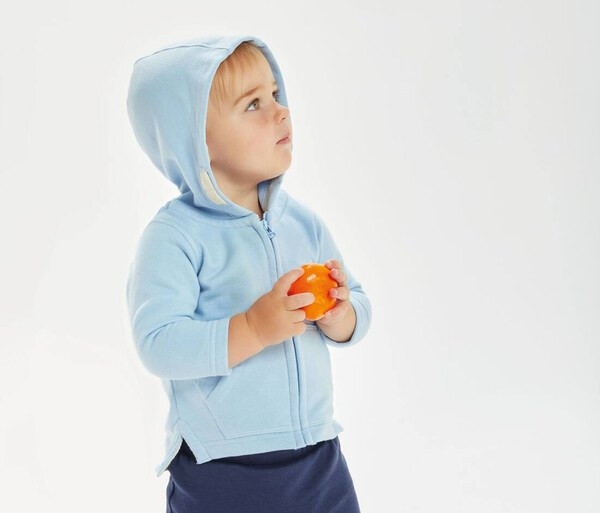 Babybugz BZ032 - Udobna i topla Baby Hoodie s patentnim zatvaračem