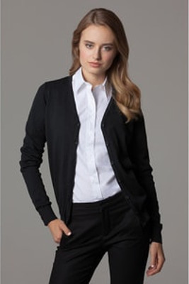 Kustom Kit KK354 - Women's Arundel v-neck cardigan long sleeve