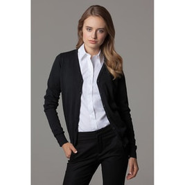 Kustom Kit KK354 - Women's Arundel v-neck cardigan long sleeve
