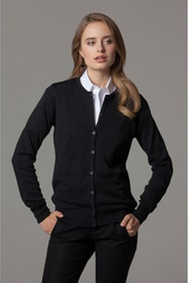 Kustom Kit KK355 - Women's Arundel crew neck cardigan long sleeve