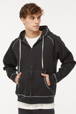King Fashions KP8017 - EXTRA HEAVY FULL ZIP HOODED JACKET 