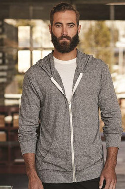 Alternative 1970e1 - Unisex Eco-Jersey Hooded Full-Zip T-Shirt