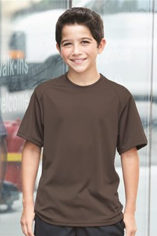 Badger 2120 - Remera B-dry Core con hombros deportivos para chicos