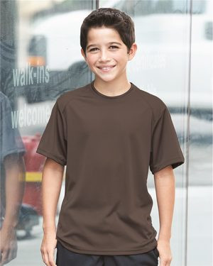 Badger 2120 - Youth B-Dry Core T-Shirt with Sport Shoulders