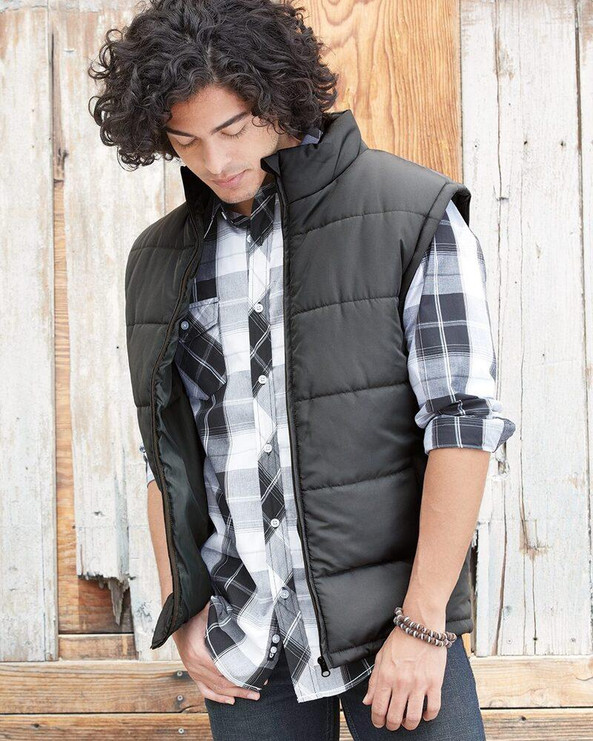 Burnside B8700 - Versatile Weather-Ready Puffer Vest by Burnside