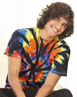 Tie-Dyed 200TD - Short Sleeve Rainbow Cut-Spiral T-Shirt
