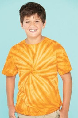 Tie-Dyed 20BCY - Youth Cyclone Vat-Dyed Pinwheel Short Sleeve T-Shirt