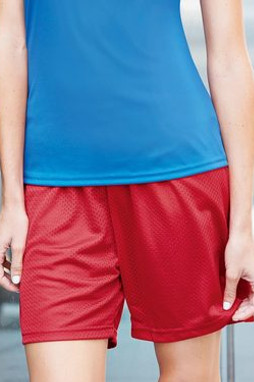 Badger 7216 - Ladies 5 Inseam Pro Mesh Shorts with Solid Liner